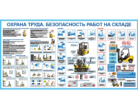 Стенд "Охрана труда. Безопасность работ на складе"