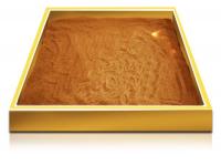 Настольный световой модуль из сосны для рисования песком