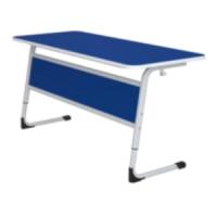Стол ученич.2-местн.рег. по высоте с царгой (г.р. 3-5, 5-7) серии "Уникум"