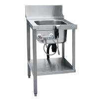 Предмоечный стол для посудомоечной машины купольной, 560х670х1070(1800) мм