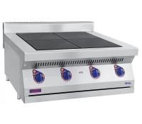 Плита электрическая настольная, нерж.ст., 4 конфорки, 80х76х48 см