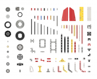 Набор пластика (элементы и блоки для крепления) №1